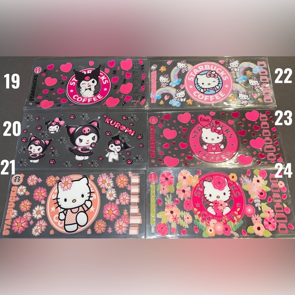 Sanrio UV DTF 16 oz Cup Wras